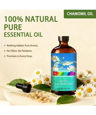 Chamomile Essential Oil 4 Fl Oz and Magnolia Essential Oil 4 Fl Oz - Chamomile & Magnolia Oil for Diffuser Aromatherapy Home Fragrance Skin & Hair Care DIY Candle & Soap Making Yoga - Buy Online on GoSupps.com