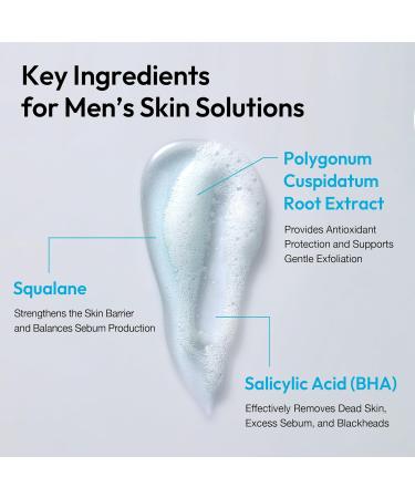 LAB BY He is_ Dual Pore Cleanser - Pore Tightening & Blackhead Remover | Excess Sebum Control Hydration Pore Minimization | Oil to Foam Face Wash for Sensitive Skin 6.76 fl.oz - Buy Online on GoSupps.com