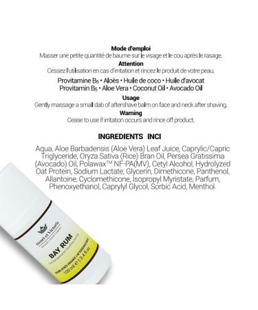 Buy Aftershave Balm for Men | Bay Rum Scent | Canadian Artisan Made | Prevent Razor Burn | 100ml (3.4oz) - International Shipping Available - Buy Online on GoSupps.com