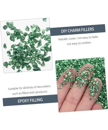 SOESFOUFU 1 Glass Chip Mirror Vase Nail Accessories Crushed Crystal Chips Nail Rhinestones Chips in Bulk Nail Jewels Rhinestones Epoxy Resin Filler Diy Jewelry Drill Manicure 0.5X0.3cm Green - Buy Online on GoSupps.com
