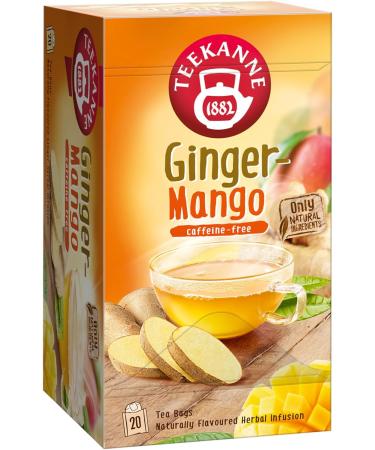 Teekanne World of Ginger and Mango Herbal Infusion Tea with Fennel Rooibos and Black Pepper 20 Teabags - Buy Online on GoSupps.com