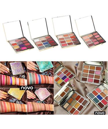 harayaa Eyeshadow Palette with Rough Texture 12 Colors Eyeshadow for Eyeshadow - Purple Night Charming 10.2 x 10.2 x 2.5cm - Buy Online on GoSupps.com
