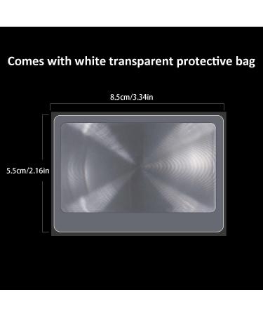 Taianji 10-Piece Credit Card Size Fresnel Magnifier Ideal for Seniors & Osteo Reading | Portable Reading Aid for Books & Newspapers (8.5 x 5.5 cm) - Buy Online on GoSupps.com