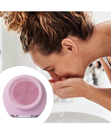 Electric Face Scrubber | Gentle Silic Facial Brush | Waterproof Face Cleansing Brush | Effective Facial Cleanser for Clear Skin | Perfect for Family Birthdays Holiday Gifting Pink - Buy Online on GoSupps.com