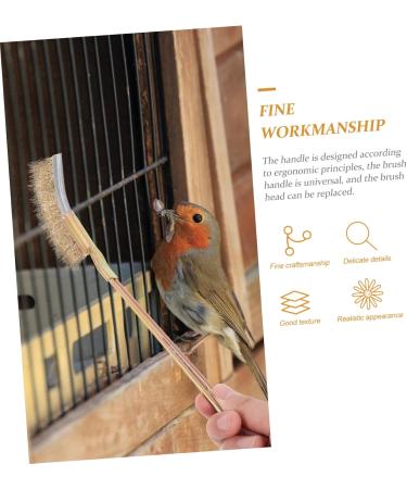 DOITOOL 1 Set Bird Cage Cleaning Brush Professional Bird Brush Cage Clean Brush Silk Brush Birdcage 24X3X2CM As Shown - Buy Online on GoSupps.com