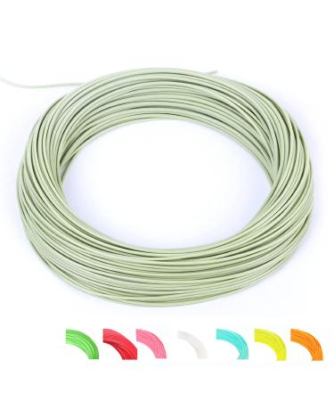 M MAXIMUMCATCH Maxcatch Best Price Fly Fishing Line (Weight Forward, Floating) and Fly Line Combo with Backing Leader and Tippet (1F/2F/3F/4F/5F/6F/7F/8F/9F/10F) Fly Line Moss Green WF5F 100FT