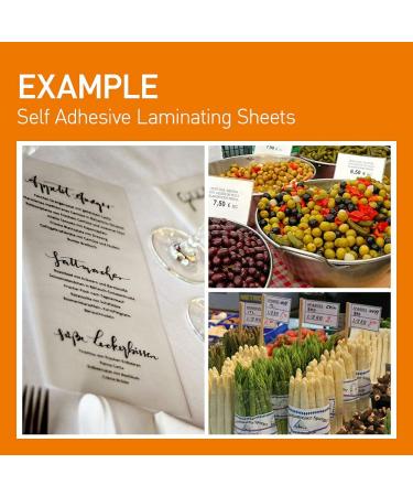 VIOLETTO (20 Sheets) Self Adhesive Laminating Sheets  Self-Seal  No Machine Needed  self Sealing  8.5 x 11 Inch - Buy Online on GoSupps.com