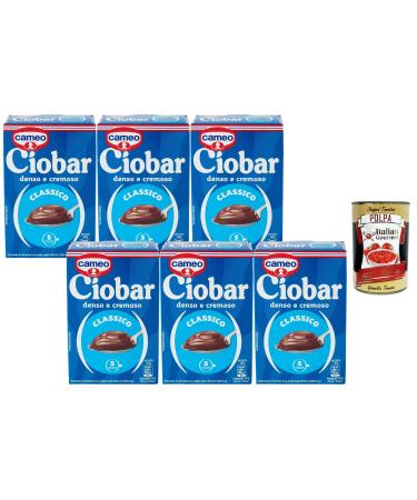 Italian Gourmet Ciobar Classico Chocolat Cameo Chocolat Chaud pais & Cr meux Pr paration en Poudre pour Boisson Cacao Lot de 6 x 125 g (750 g) + Italian Gourmet Polpa