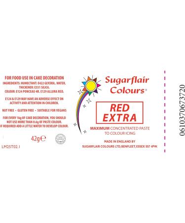 Sugarflair 2 X Maximum Concentrated Paste Red Extra - Buy Online on GoSupps.com
