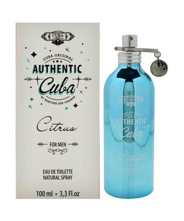 Cuba Authentic Citrus for Men - 3.3 oz EDT Spray