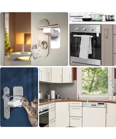 Childproof Door Lever Lock - 2 Pack | Baby, Toddler, and Pet Safety | Self-Adhesive, No Screws | for Kitchen Cupboard, Closet, Dresser - Buy Online on GoSupps.com