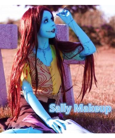 Go Ho Light Blue Cream Face Body Paint - 2.37oz Water Based Pale Blue Makeup Kit for Kids Party, Cosplay, and Halloween - Buy Online on GoSupps.com