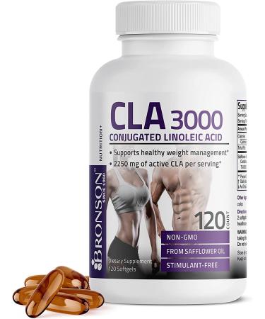 CLA 3000 Extra High Potency Softgels - 120 Count | Supports Healthy Weight Management - Buy Online on GoSupps.com