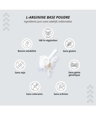 nutri+ L-Arginine Base Powder 1 kg - Highly Dosed - Vegetable by Fermentation - L-Arginine Pure Powder 1000 g - Vegan - Neutral - No Additives - Premium Quality - Buy Online on GoSupps.com