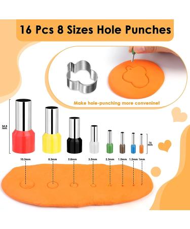 705 PCS Polymer Clay Cutter Set with 49 Stainless Steel Tools - Earrings Making Kit with 640 Jewelry Accessories and 16 Circle Earring Cutters - Buy Online on GoSupps.com