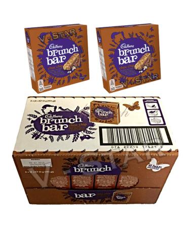 CADBURY Brunch Bars 6 x (6x32g) Original Full Box (Choc CHIP)