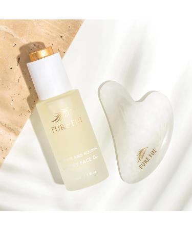 PURE FIJI Luxury Face Oil & Moisturizer - Organic Coconut Oil Serum for Anti-Aging Skin Brightening Wrinkle Reduction & Dark Spot Treatment - 1 Fl.Oz - Buy Online on GoSupps.com