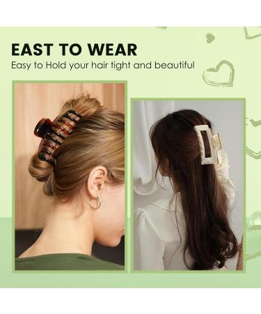 Zou.Rena Big Claw Clips for Thick Hair - 4.3 Inch Slipproof Glossy Hair Clips for Women & Girls - Strong & Shiny Long Hair Accessories - Buy Online on GoSupps.com