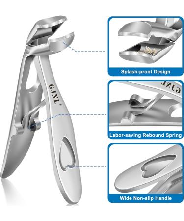 Professional Toenail Clippers for Thick Nails - Ergonomic Design, Wide Jaw & Sharp Blade - Heavy Duty Toe Nail Clippers for Seniors - Gifts for Men & Women - Buy Online on GoSupps.com