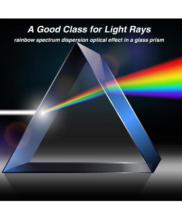 4 Pack K9 Optical Crystal Prism Set - Triangular Prism, Crystal Ball, Cube, Pyramid - Ideal for Science, Photography, and Play - Buy Online on GoSupps.com