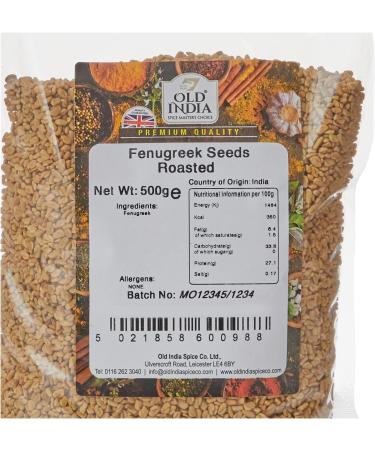 Old India Roasted Fenugreek Seeds 500g - Premium Quality Spice - Buy Online on GoSupps.com