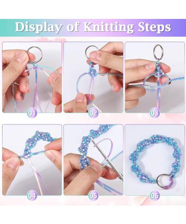 Cridoz Boondoggle String Kit with 20 Rolls Plastic Lacing Cord and 50 Keychain Accessories - Lanyard String Set for Crafts & Weaving - Buy Online on GoSupps.com