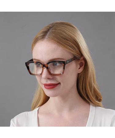 DXYXYO Blue Light Blocking Reading Glasses for Women 1.5 - 3 Pack Retro Fashion Oprah Style Square - Black+Leopard+Blue - Computer Readers - Buy Online on GoSupps.com