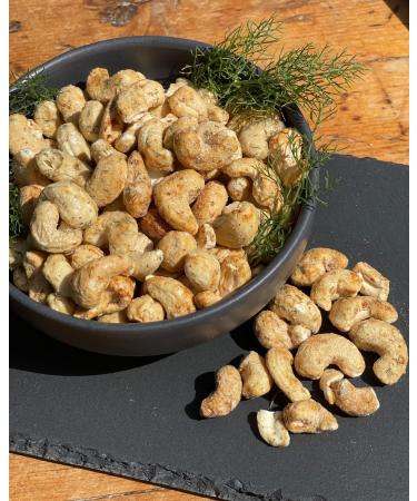 Bass Cashews Dill Pickle Flavour A Tasty Tangy and Tart Snack with 9g of Protein Per Serving - 800 Gram bag - Buy Online on GoSupps.com
