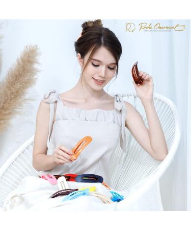 RC Roche Ornament 6 Pcs Large Black Side Slide Hair Clips - Strong Grip and No-Slip Hold for Women and Girls - Buy Online on GoSupps.com