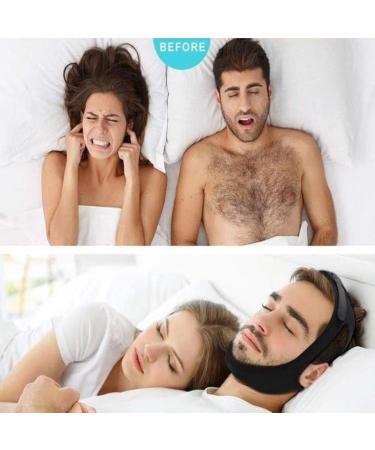 Veralabs Airflow Jaw Strap & Sleep Mask - Improve Sleep with Chin Support (Black & Blue) | International Shipping - Buy Online on GoSupps.com