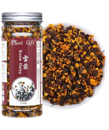 PlantGift Natural Kunlun Snow Daisy Tea 40G/1.41oz High Mountain XueJu Snow Chrysanthemum Flowers Herbal Tea