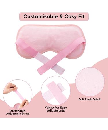 ASAB Cooling Eye Mask Gel Eye Mask with Soft Plush Double Sided Eye Mask for Puffy Eyes Reduces Headache Migraine Sinus Pain Reusable Cold Eye Mask for Hot Cold Use Ice Eye Mask for Dry Eyes (Pink) - Buy Online on GoSupps.com