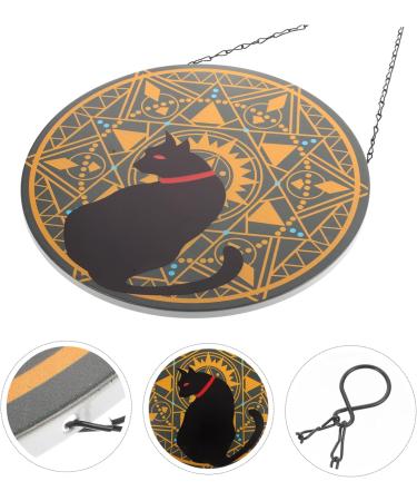 ABOOFAN Wrought Iron Disc Pendant Decor Ornament Iron Circle Pendant Hanging Adornment Indoor Metal 30x30x1cm As Shown1 - Buy Online on GoSupps.com