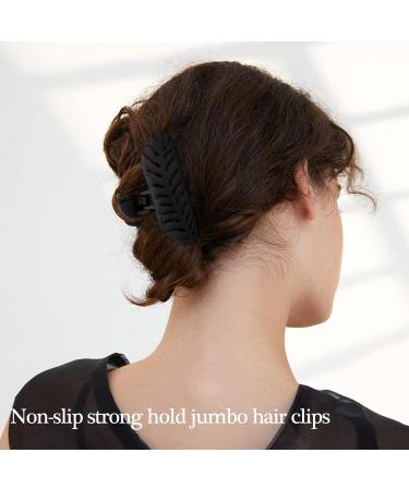 AMCAMI 8 Pack Big Hair Claw Clips - Strong Hold 3.7 Inch Nonslip Matte Clips for Women, Thin Thick Curly Hair - Hair Accessories for Women & Girls - Buy Online on GoSupps.com