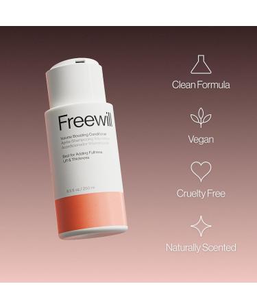 Freewill Volume Boosting Conditioner 8.5 oz Helps Enhance Hair Volume Appearance of Thicker Fuller Hair Without Drying or Weighing Hair Down Volumizing Conditioner - Buy Online on GoSupps.com
