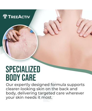 TreeActiv Body & Back Acne Treatment - 2% Salicylic Acid Spray for Cystic Acne Relief | Effective Bacne Spray for Teens & Adults (8 fl oz - Buy Online on GoSupps.com