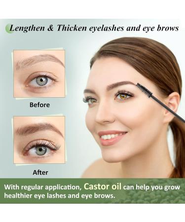 Organic Castor Oil Cold Pressed Pure - 100% Natural Care stimulates and strengthens the growth of hair beard eyelashes eyebrows nails cuticles and skin - Buy Online on GoSupps.com