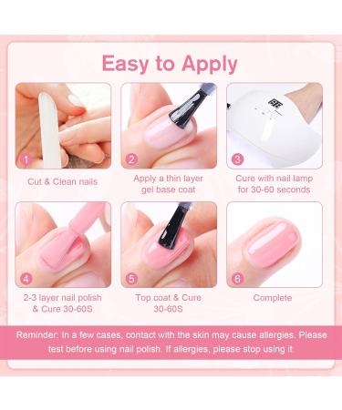 Shining She Jelly Gel Nail Polish Kit - 10 Color UV/LED Soak-Off Gel Set for Salon and Home Nail Art - 8ML - Buy Online on GoSupps.com