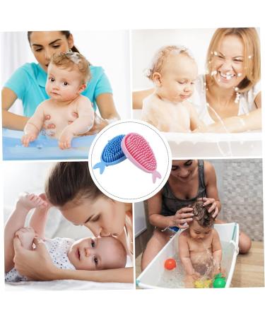 Toyvian 2pcs Silicone Shampoo & Scalp Exfoliator Brush Set - Cartoon Whale Design for Newborns & Babies - Gentle Body Supplies - Buy Online on GoSupps.com