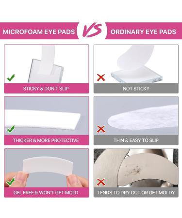 110 PCS Pre-cut Foam Tape Eye Pads for Lash Extensions - Lint Free, Hypoallergenic Under Eye Pads | Lash Supplies - Buy Online on GoSupps.com
