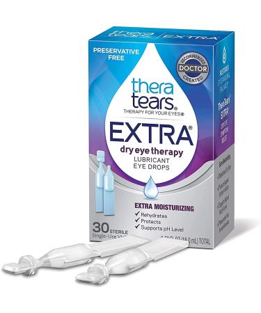TheraTears Extra Dry Eye Therapy Lubricant Eye Drops Preservative Free -  30 Count
