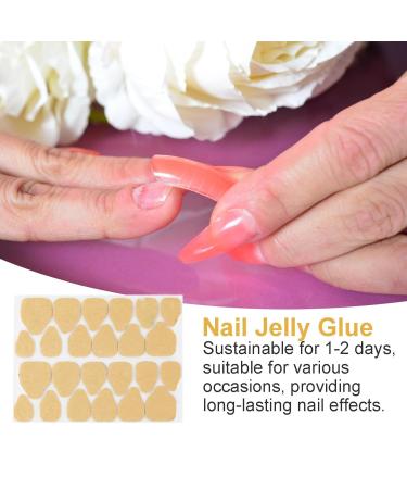 Press on Nail Glue Tabs | (1 Sheet) Jelly Sticky Tabs for Nails - Long Lasting Press on Nail Stickers Nail Glue Tabs for False Nail Tips - Buy Online on GoSupps.com