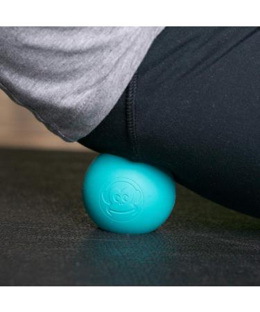 Captain Lax Massageball Original - 6cm Hard Rubber Lacrosse Ball for Trigger Point & Fascia Massage | CrossFit Red-White-Yellow - Buy Online on GoSupps.com