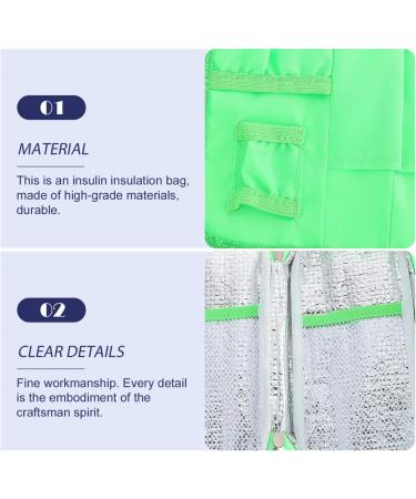 COHEALI Insulin Cooler Bag - Travel Toiletries Organizer for Diabetic Supplies - Green - Buy Online on GoSupps.com