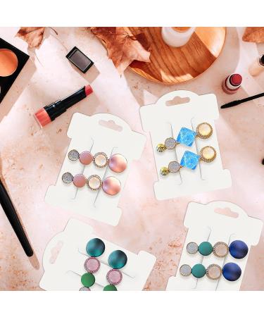 200 PCS Hair Clip Bow Display Cards - Hair Barrettes Jewelry Holder for Accessories - 4 x 3 Inches (White) - Buy Online on GoSupps.com