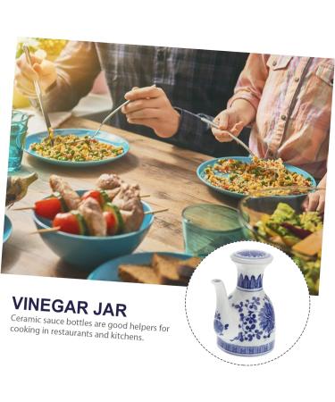 Milisten Ceramic Oil Control Pot Containers for Food Glass Vinegar Condiment Dispenser Cereal Container Terrarium Container Salad Water Dispenser Baby Ceramics Soy Sauce Bottle - Buy Online on GoSupps.com