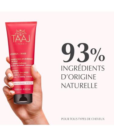 TAAJ | Purifying Detox Shampoo | KESHIKA | Cleanses Strengthens & Stimulates | For Fresh & Soft Hair | Oily Hair | 90% Natural Ingredients | Vegan & Cruelty Free | 250ml - Buy Online on GoSupps.com