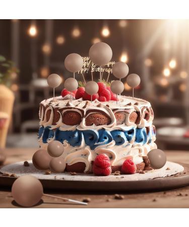Astaron 20-Piece Mini Balloon Tortendeko Balls Cake Topper - Light Brown Rabbit Decor for Weddings & Birthday Parties - Buy Online on GoSupps.com