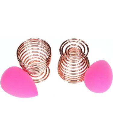 LanMa Beauty Sponge Blender Holder (2 Pack) Makeup Sponge Drying Stand - Rose Gold Display Stand for Egg Powder Puff - 2pc Set - Buy Online on GoSupps.com