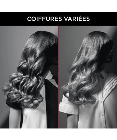 Rowenta X Karl Lagerfeld CF321L Curling Iron - 25mm | Keratin & Fine Coating | Fast Heating | Constant 200 C | Natural Waves & Curls | Black/Red - Buy Online on GoSupps.com